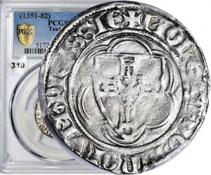 R-, Teutonský rád, Winrych von Kniprode 1351-1382, HALF-SCALE, vzácny, R4