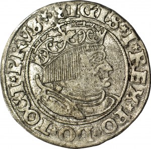 Zikmund I. Starý, groš 1532, Toruň, PRVS/PRVSS, lesklý