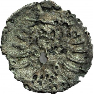 RR-, Sigismund I the Old, Denarius without date, Elblag, heart-shaped shields
