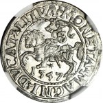 Sigismondo II Augusto, mezzo penny 1547, Vilnius, LI/LITVA, coniato