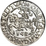 R-, Sigismund II Augustus, Halbpfennig 1548, Wilna, L/LITVA, Münze, seltener