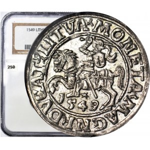Sigismond II Auguste, demi-penny 1549, Vilnius, frappé