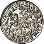 Sigismund II. Augustus, Halbpfennig 1549, Wilna, geprägt