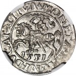 Sigismond II Auguste, demi-penny 1551, Vilnius, frappé
