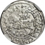 Sigismond II Auguste, demi-penny 1557, Vilnius, frappé