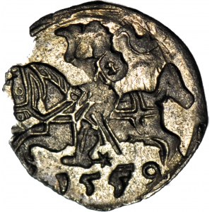 R-, Sigismondo II Augusto, Denario 1559 Vilnius, raro, T.8mk