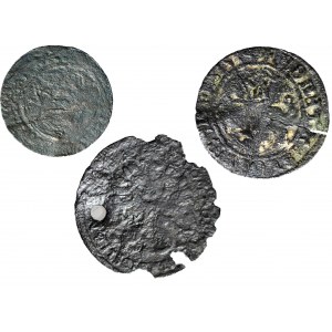 Set di 3 falsi d'epoca Sigismondo il Vecchio mezzo penny, Sigismondo III scellino, Slesia 3 krajcars