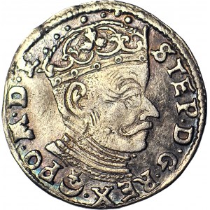 Stefan Batory, Trojak 1582, Wilno, prosty ogon Pogoni
