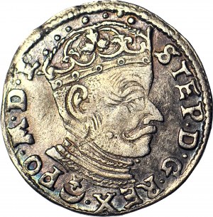 Stefan Batory, Trojak 1582, Vilnius, gerader Schwanz von Pogon