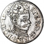 Stefan Batory, Trojak 1584, Ryga, wysoka korona, piękny
