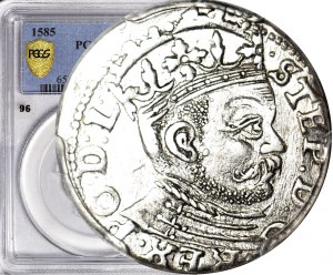 R-, Stefan Batory, Troyak 1585, Riga, large head, rare, mintage