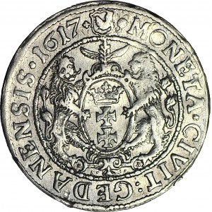 Zygmunt III Waza, Ort 1617, Gdańsk, ładny