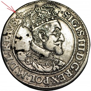 R-, Zygmunt III Waza, Ort 1618, Gdańsk, obustronny krzyż, S-B przy łapach lwów