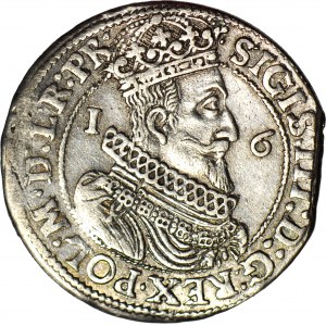 Zygmunt III Waza, Ort 1623 Gdańsk, piękny, ok. menniczy