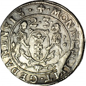 Sigismond III Vasa, Ort 1623 Gdansk, belle, vers la monnaie