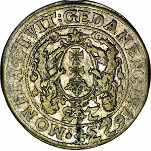 R-, Sigismund III Vasa, Ort 1623 Danzig PR, DOPPELTES DATUM, R3