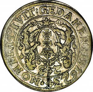 R-, Sigismond III Vasa, Ort 1623 Gdansk PR, DOUBLE DATE, R3