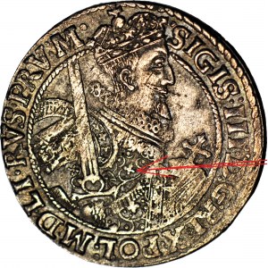 Sigismond III Vasa, Ort 1621, Bydgoszcz, KRZYŻ NA ZBROI, PRVM