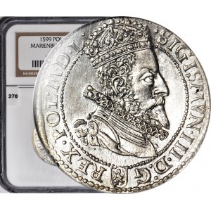Žigmund III Vaza, šesťpence 1599, Malbork, razené