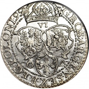 Sigismondo III Vasa, sestina 1599, Malbork, coniata