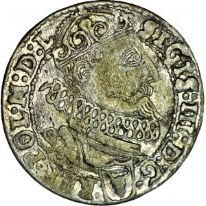 Sigismund III. Wasa, Sixpence 1627, Krakau, geb. Schön