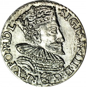 Sigismund III. Vasa, Trojak 1593, Malbork, gemünzt