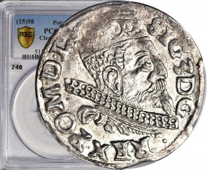 Sigismund III Vasa, Trojak 1598, Wschowa, beautiful