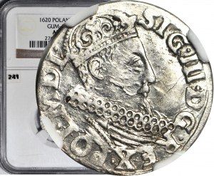 Sigismund III Vasa, Trojak 1620, Cracow, minted