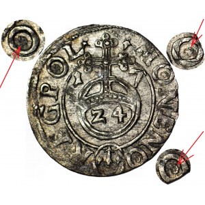 Sigismund III Vasa, Half-track 1617, Bydgoszcz, surrounds inside letters O