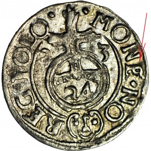 Sigismond III Vasa, demi-piste 1623, Bydgoszcz décoratif E, monnaie