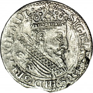 R-, Sigismond III penny 1604 Lewart, Nice C, R5, T.6mk