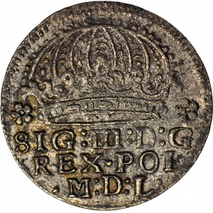 Žigmund III Vaza, Grosz 1612 Krakov, dátum 1.6.IZ ležiaci 6, 1 arabské a rímske číslice