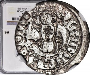 Sigismund III Vasa, 1619 Shelrogue, Riga, minted