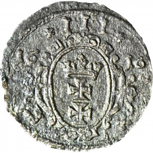 RR-, Sigismond III Vasa, Ternar Gdansk 1616, R5, très rare