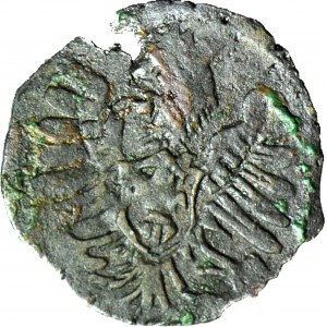 RRR-, Sigismondo III Vasa, Denario Poznan 1603, DATA COMPLETA 16-03, T.30mk, R8