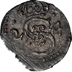 RR-, Sigismund III Vasa, Lobzenica denarius 1624, rare vintage, only 5 listings