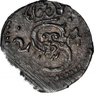 RR-, Sigismund III Vasa, Lobzenica Denar 1624, seltener Jahrgang, nur 5 Notierungen