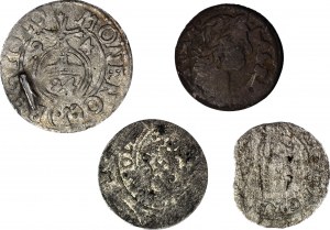 Žigmund III Vaza a Ján Kazimír, sada 4 mincí