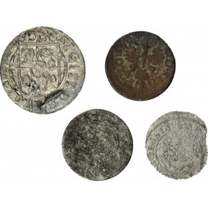 Sigismund III. Vasa und Johann Kasimir, Satz von 4 Münzen