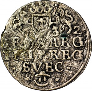 Gustav II Adolf, Trojak 1632, Elbląg, krásny