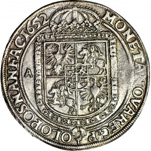 Jan Kazimierz, Tallero della corona 1652, Poznań, copia antica