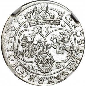 John Casimir, Sixpence 1667 TLB, Bydgoszcz, minted