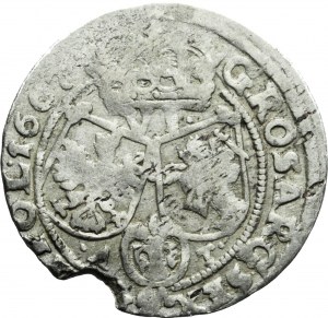 John II Casimir, Sixpence 1667 AT, Bydgoszcz, rarer