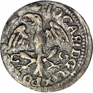 RRR-, John Casimir, Dwugrosz 1650, Bydgoszcz, large eagle on long torso, rarest
