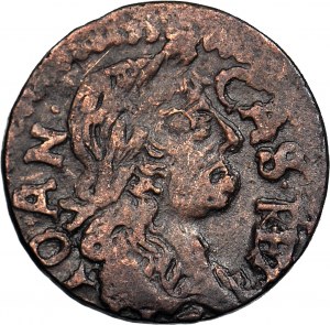 R-, John Casimir, shilling lituanien 166, Vilnius, SHORT DATE 166, double SS dans SOLI, beau