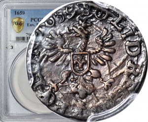 RR-, John Casimir, korunový šiling 1659