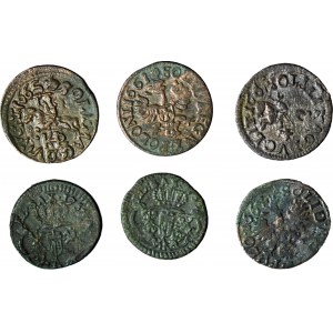 John Casimir/August III, Set of 6 copper shekels