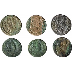 John Casimir/August III, Set of 6 copper shekels
