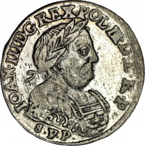 RR-, Jan III Sobieski, Szóstak 1684 SVP, zbrojarz, piękny