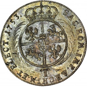 RRR-, August III Sas, Tymf 1755 Leipzig, a very rare variety